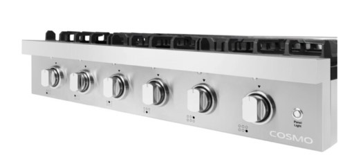 36" Stainless Steel Professional Style Slide-In Gas Cooktop COS-GRT366 - Image 2